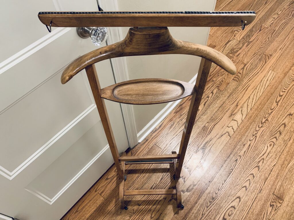 Vintage genteleman's valet stand