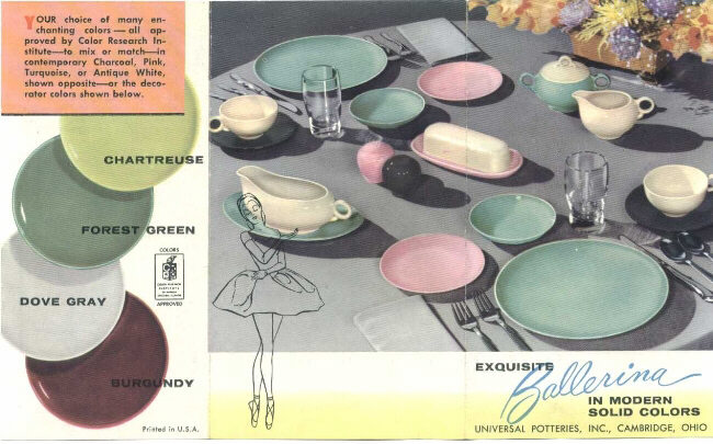 Balerina dishes advertisment