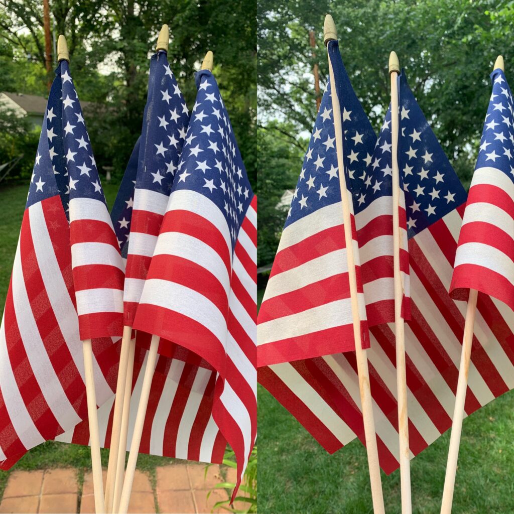 American flags