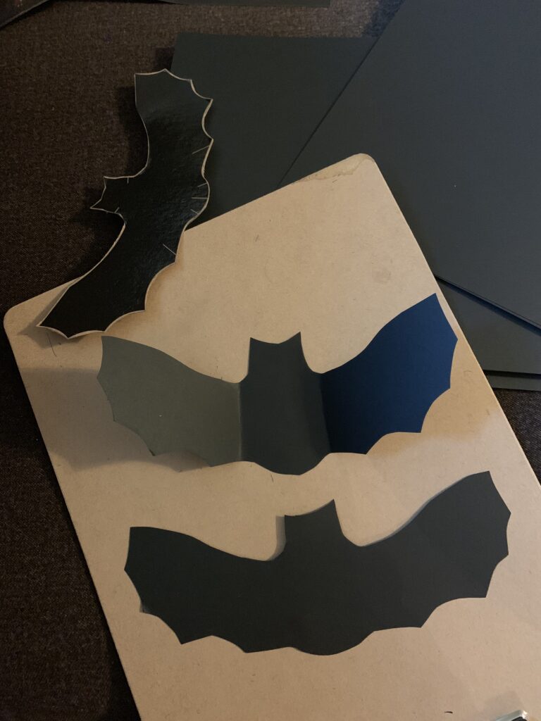 Cutting paper bats