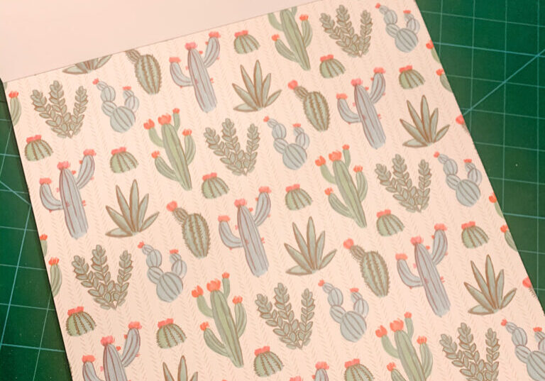 Cactus scrapbook paper